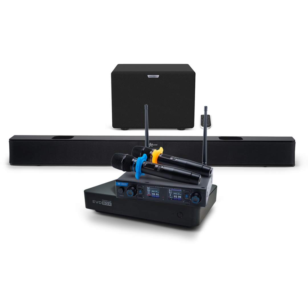 Hi-End караоке-система EVOBOX Premium + EvoSoundBar (саундбар с караоке) в Советске