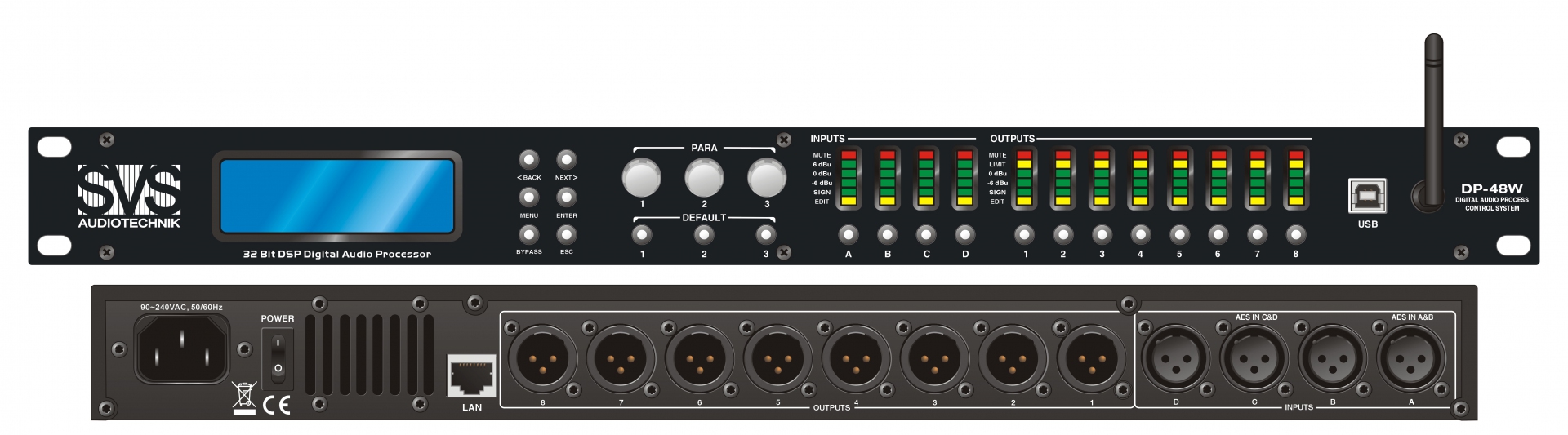 SVS Audiotechnik DP-48W Цифровой процессор: 4 входа 8 выходов в Советске