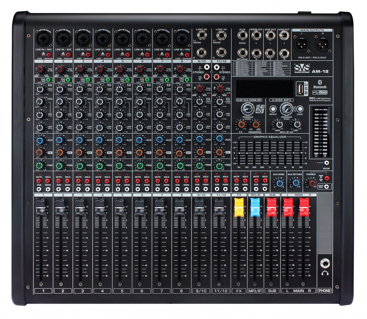 SVS Audiotechnik mixers AM-12 Микшерный пульт аналоговый, 12-канальный в Советске