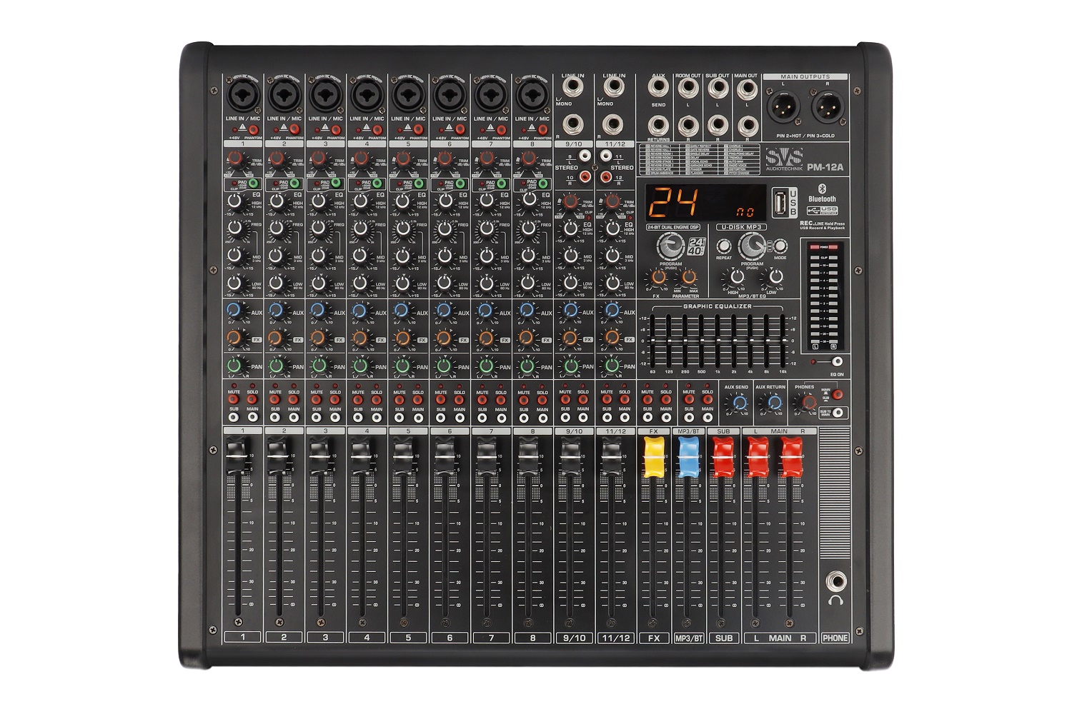 SVS Audiotechnik mixers PM-12A Активный аналоговый микшерный пульт, 12-канальный в Советске